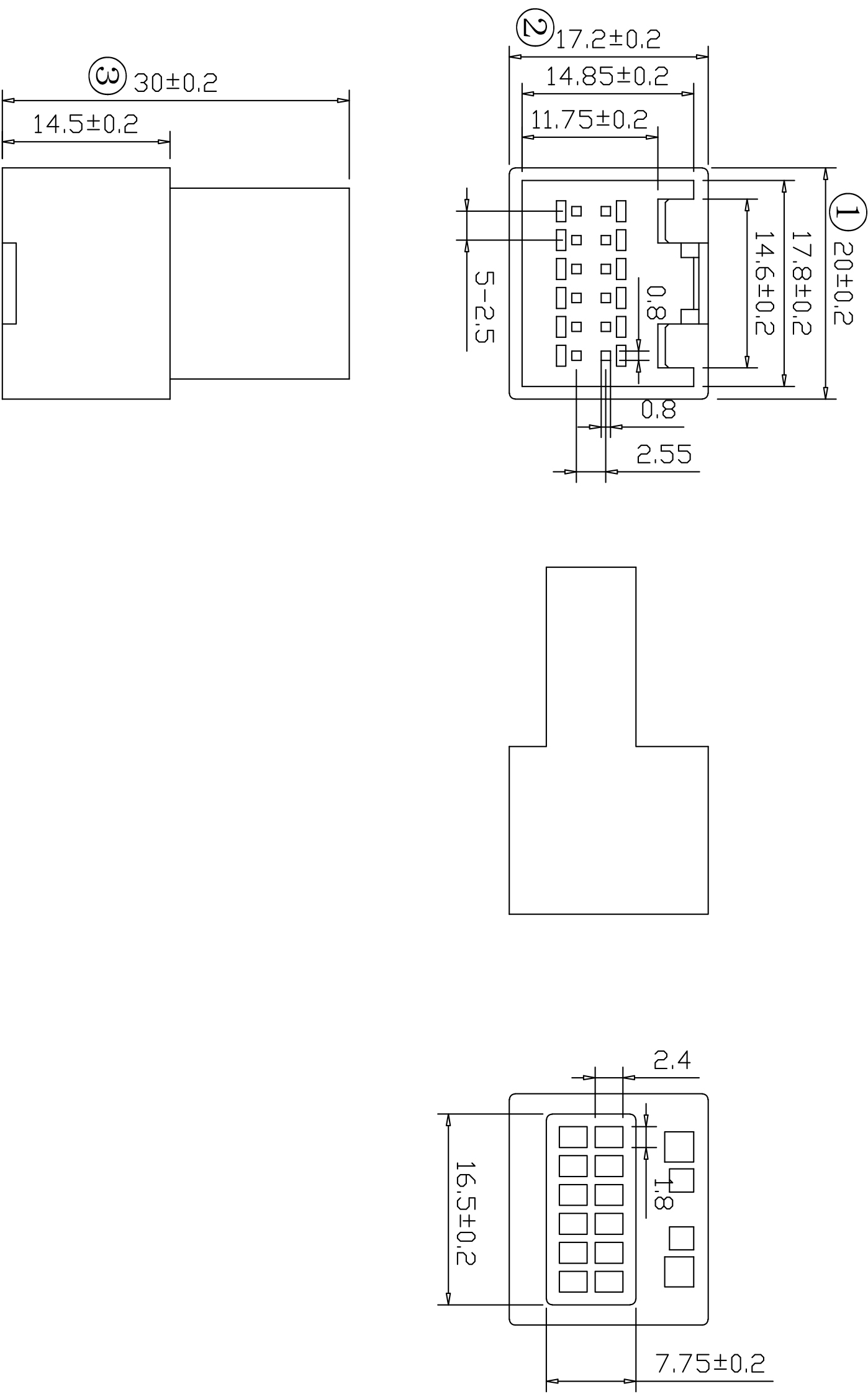 奥迪12P母胶壳 Model (1).jpg